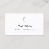 Carte De Visite Medical Esthetician Minimal Elegant (Devant)