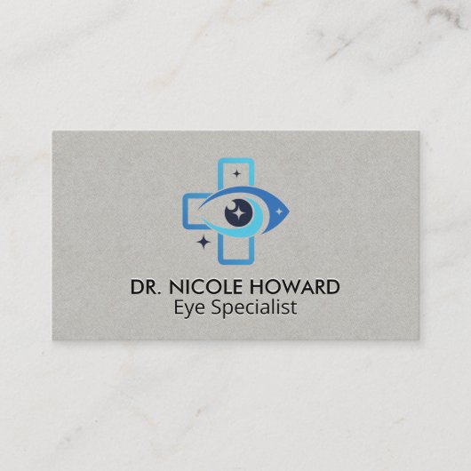 Carte De Visite Medical Eye Logo | Optometrist (Devant)