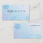 Carte De Visite médical hexagonal géométrique Abstrait (Devant / Derrière)