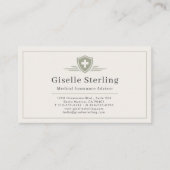 Carte De Visite Medical Insurance Advisor QR Code (Devant)