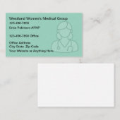 Carte De Visite Medical Nurse Practitioner Business Cards (Devant / Derrière)