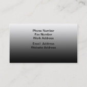 Carte de visite Médicale (Dos)