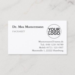 Carte de visite médicale avec LOGO