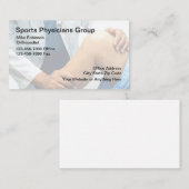Carte De Visite Médicale blessure sportive Orthopedist (Devant / Derrière)