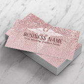 Carte De Visite Médicale Care Modern Rose Gold Parties scintillant