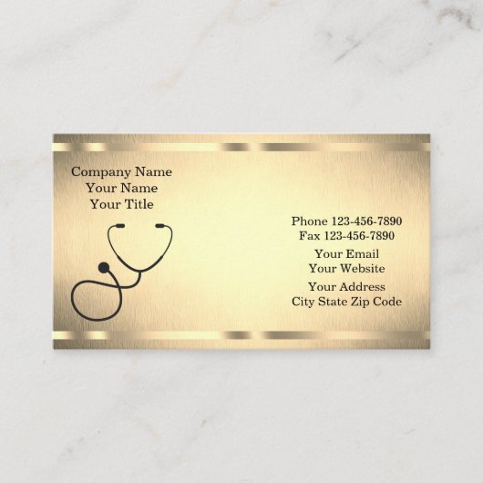 Carte De Visite Médicale classique (Devant)