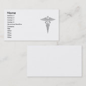 Carte de visite Médicale de caducée (Devant / Derrière)