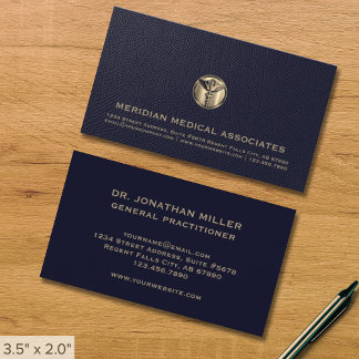 Carte de visite Médicale élégant
