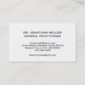 Carte de visite Médicale élégant (Dos)