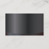 Carte de visite Médicale en métal foncé profession (Dos)