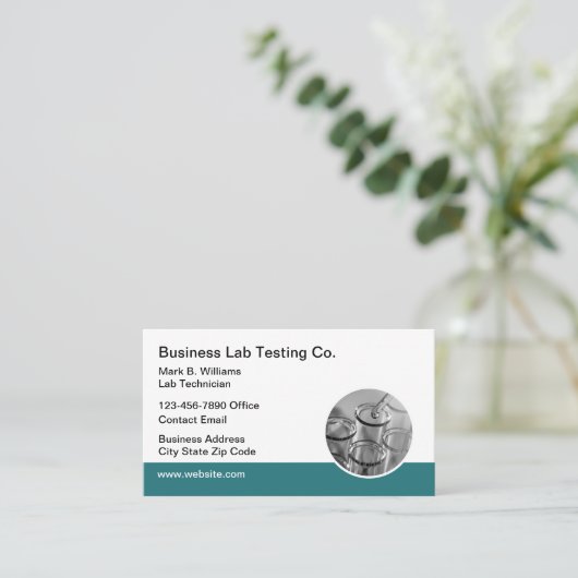 Carte de visite Médicale Lab Testing Services (Debout devant)