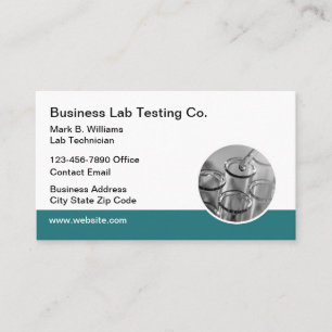 Carte de visite Médicale Lab Testing Services