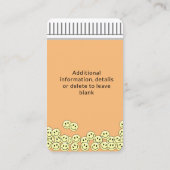 Carte de visite Médicale pour ordonnance mémorable (Dos)