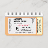 Carte de visite Médicale pour ordonnance mémorable (Devant)