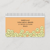 Carte de visite Médicale pour ordonnance mémorable (Dos)