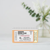 Carte de visite Médicale pour ordonnance mémorable (Debout devant)