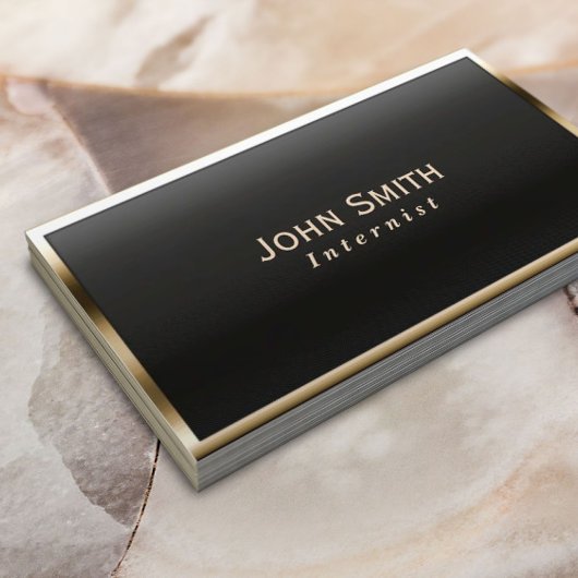 Carte De Visite Médicale Royal Gold Frame