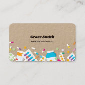 Carte De Visite Médicaments pharmaceutiques Kraft (Devant)