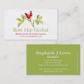 Carte de visite médicinal de herboristes de hanche (Devant / Derrière)