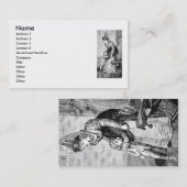 Carte de visite médiéval (Devant / Derrière)