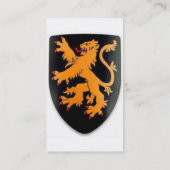 Carte de visite médiéval de profil d'épée de (Dos)