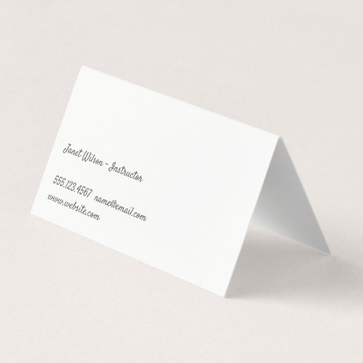 Carte De Visite Méditation (Dos)