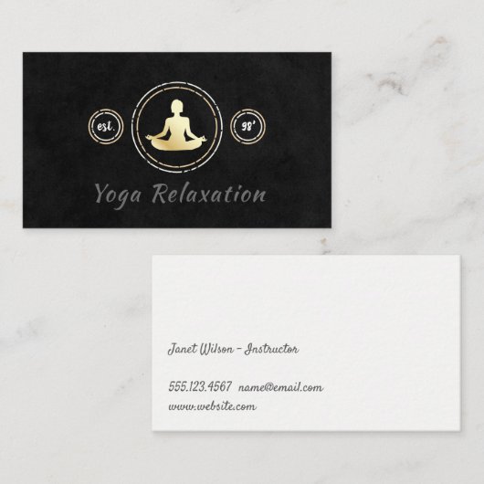Carte De Visite Méditation (Devant / Derrière)