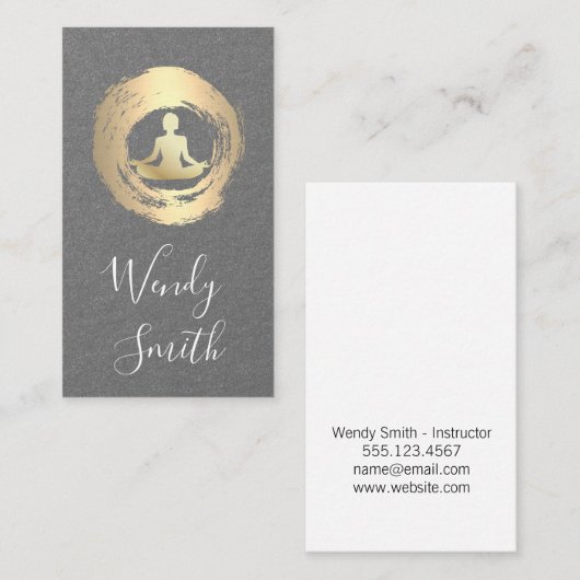 Carte De Visite Méditation (Devant / Derrière)