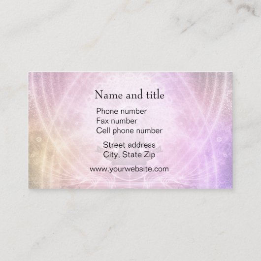 Carte De Visite Méditation Bien-Être (Dos)