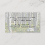 Carte De Visite Méditation de la forêt verdoyante (Dos)