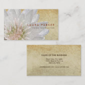 Carte De Visite Méditation de l'aquarelle holistique de lotus (Devant / Derrière)