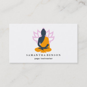 Carte De Visite Méditation de l'instructeur de yoga