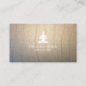 Carte De Visite Méditation de l'instructeur de yoga Elegant Arrièr (Devant)