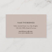 Carte De Visite Méditation de l'instructeur de Yoga Lotus Gold Boi (Dos)