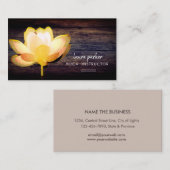 Carte De Visite Méditation de l'instructeur de Yoga Lotus Gold Boi (Devant / Derrière)