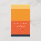 Carte De Visite Méditation de l'instructeur de yoga Pose Sun Flyin (Dos)