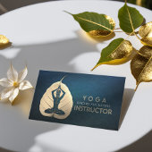 Carte De Visite Méditation de l'instructeur YOGA Pose Bodhi Coupe