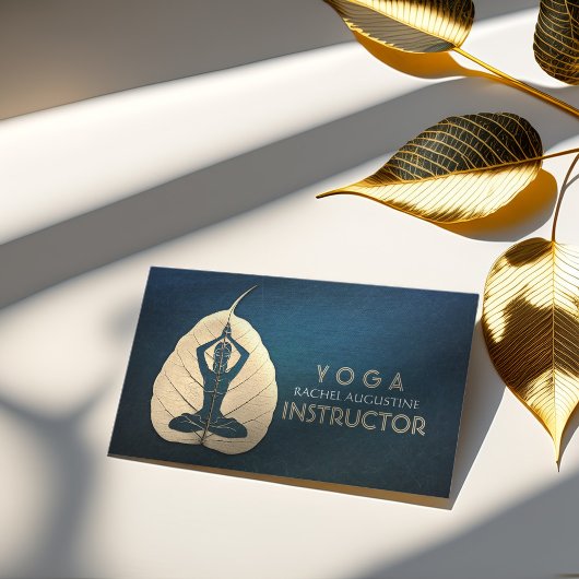 Carte De Visite Méditation de l'instructeur YOGA Pose Bodhi Coupe