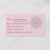 Carte De Visite Méditation de massage de yoga de Reiki de (Dos)