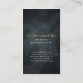 Carte De Visite Méditation de Yoga à huile d'or Poche & Mandala Fl (Dos)