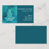Carte De Visite Méditation de yoga Chakra Zen (Devant / Derrière)