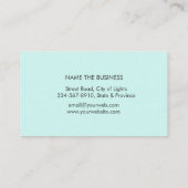 Carte De Visite Méditation de yoga de fleur de Lotus de mandala (Dos)