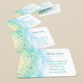 Carte De Visite Méditation de Yoga Mandala Yoga à l'aquarelle de D