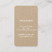 Carte De Visite Méditation de Yoga pour la nature sèche et feuillu (Dos)