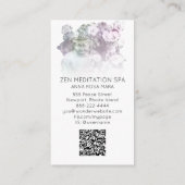 Carte De Visite *~* Méditation du Bouddha floral. QR  (Dos)