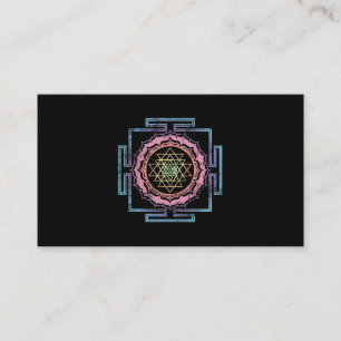 Carte De Visite Méditation du bouddhisme Shri Yantra Lotus