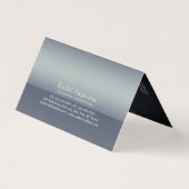 Carte De Visite Méditation du Yoga de Forêt Naturelle Reiki Master (Dos)