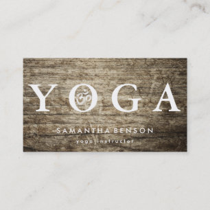 Carte De Visite Méditation élégante de yoga de logo