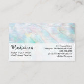 Carte De Visite Méditation en pastel rose bleue jaune de (Dos)