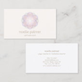 Carte De Visite Méditation et Yoga Professeur Fleur de la vie Mand (Devant / Derrière)